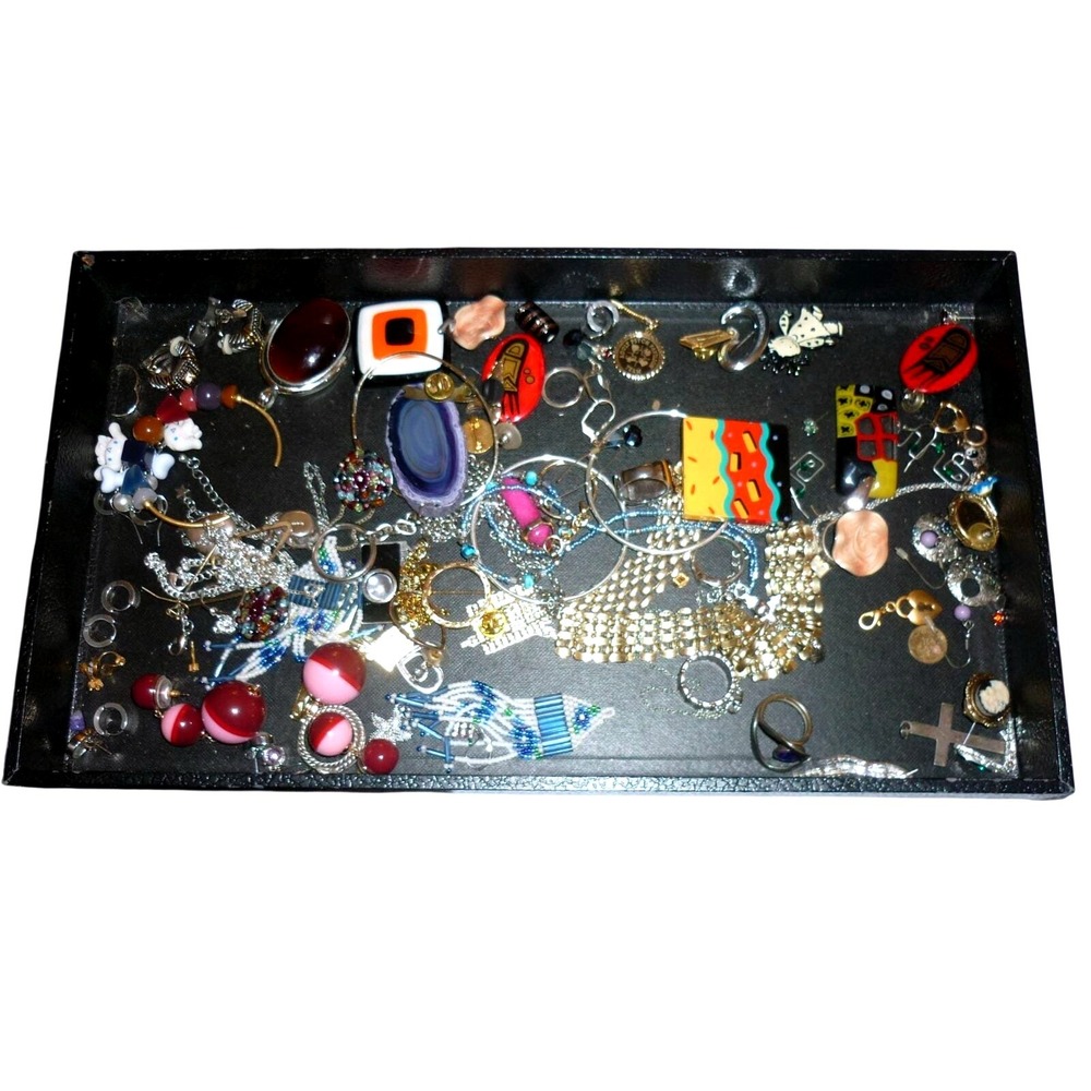 Vintage to Modern Wearable Estate Costume Jewelry Lot Necklaces Bracelets Pins